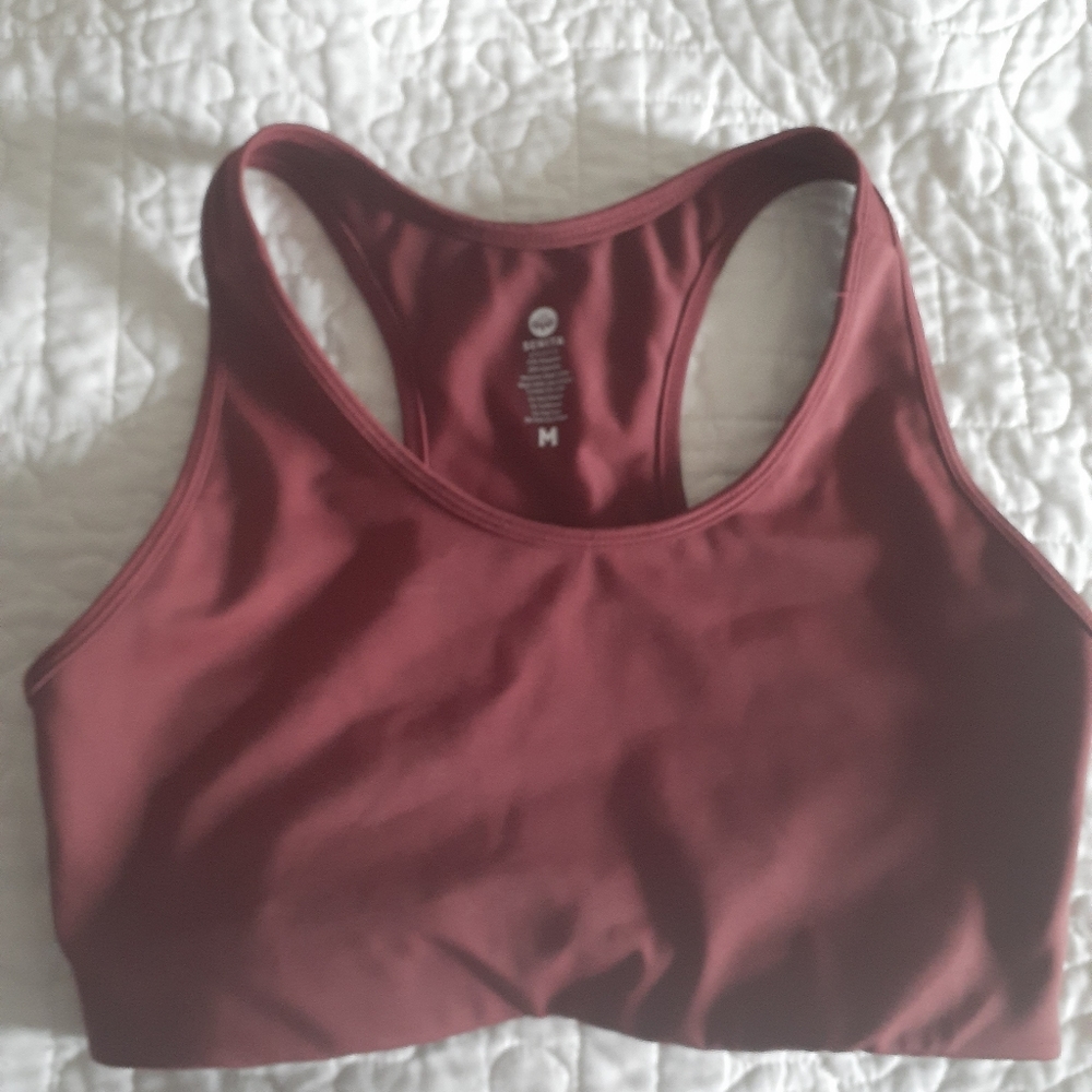 Senita Athletics bronze Perfect Pocket sports bra